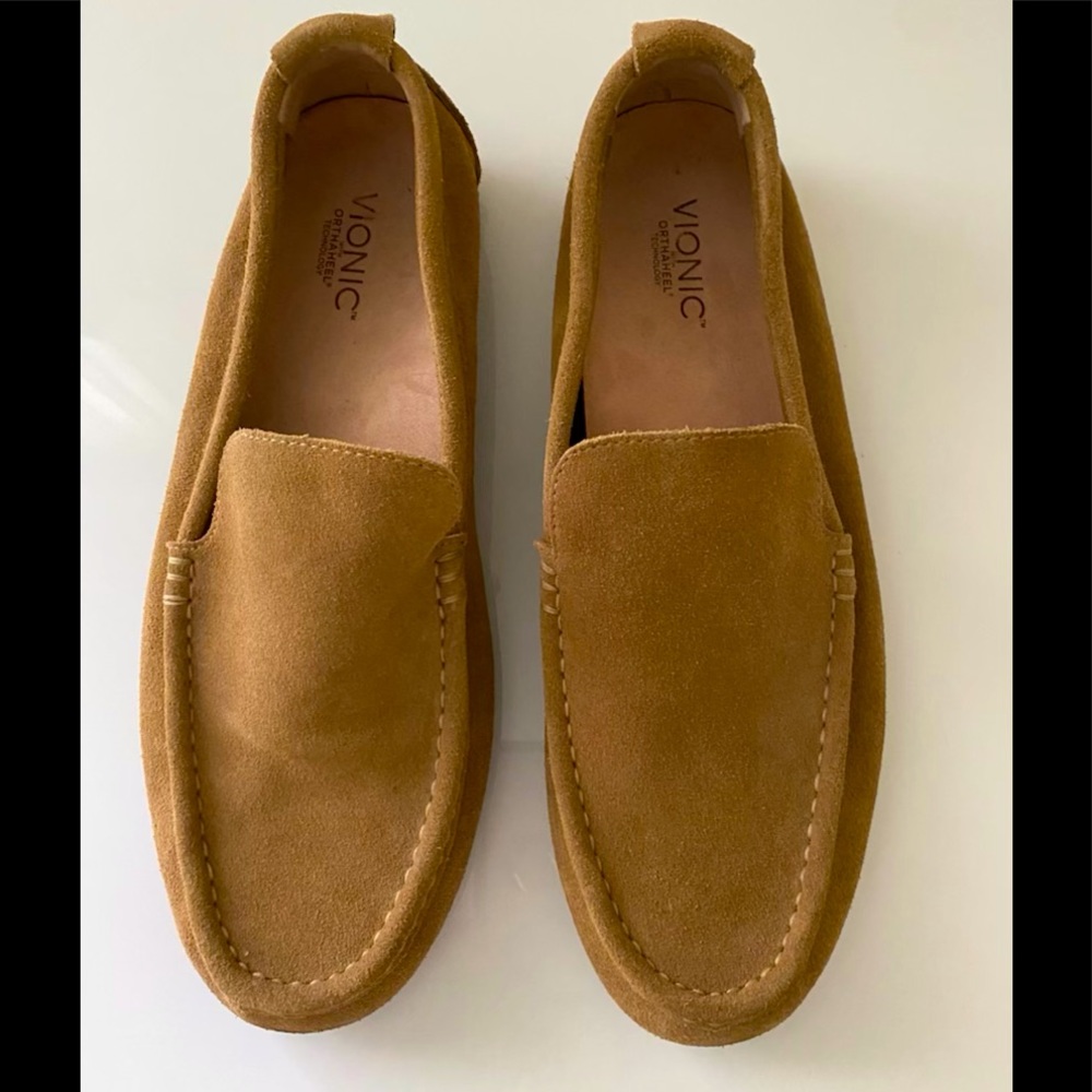 Vionic, Orthaheel, suede loafers